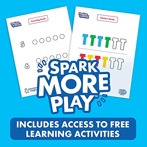 Educational Insights Design and Drill Sparklebot Robot Toy, 23-Piece Set, Kids Drill Sets, STEM Toys, Gift for Kids Ages 3+
