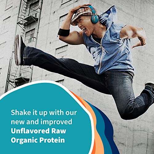 Organic Vegan Unflavored Protein Powder - Garden of Life – 22g Complete Plant Based Raw Protein and BCAAs Plus Probiotics and Digestive Enzymes for Easy Digestion, Non-GMO Gluten-Free Lactose Free 1.2 LB