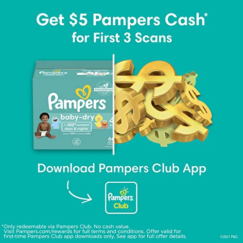 Diapers Size 3, 210 Count - Pampers Baby Dry Disposable Baby Diapers (Packaging and Prints May Vary)