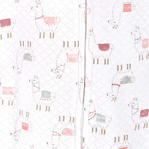 Hudson Baby Unisex Baby Premium Quilted Long Sleeve Sleeping Bag and Wearable Blanket, Llama, 12-18 Months