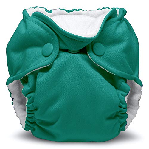 Kanga Care Lil Joey Newborn All in One AIO Cloth Diaper (2pk) Peacock 4-12lbs