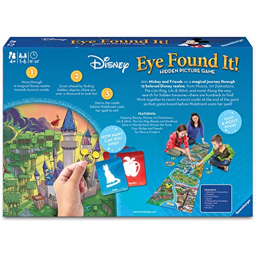 Ravensburger World of Disney Eye Found It Board Game for Boys and Girls Ages 4 and Up - A Fun Family Game You'll Want to Play Again and Again