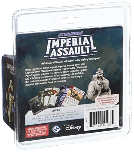 Star Wars Imperial Assault Board Game Captain Terro VILLAIN PACK | Strategy Game | Battle Game for Adults and Teens | Ages 14+ | 1-5 Players | Avg. Playtime 1-2 Hours | Made by Fantasy Flight Games