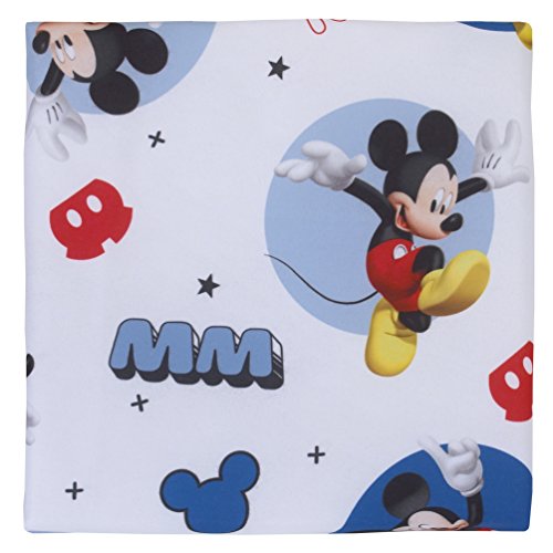 Disney Mickey Mouse Padded Toddler Easy Fold Nap Mat With Attached Pillow Case - Navy, Light Blue, 1 Count (Pack of 1)