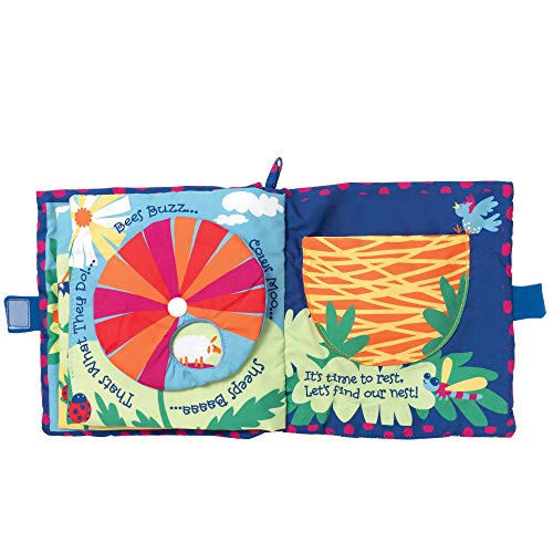 Manhattan Toy Soft Activity Book with Tethered Toy, Sunny Day 20'x24'