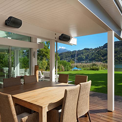 Polk Audio Atrium 8 SDI Flagship Outdoor All-Weather Speaker (Black) - Use as Single Unit or Stereo Pair | Powerful Bass and Broad Sound Coverage