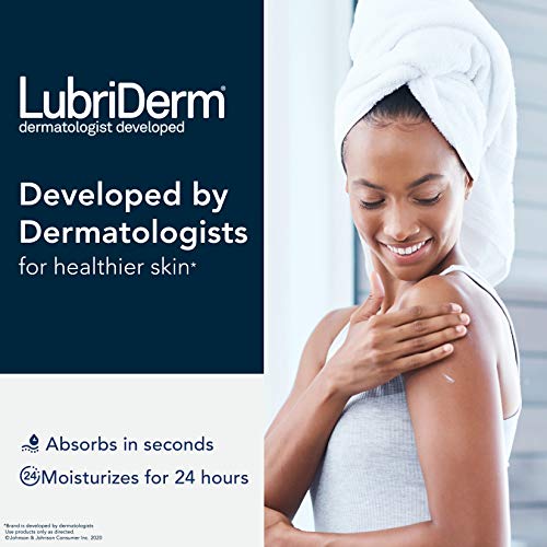 Lubriderm Advanced Therapy Fragrance-Free Moisturizing Lotion with Vitamins E and Pro-Vitamin B5, Intense Hydration for Extra Dry Skin, Non-Greasy Formula, Pack of Three, 3 x 24 fl. oz