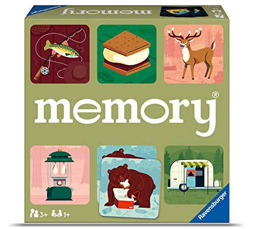 Ravensburger Great Outdoors Memory Game for Boys and Girls Age 3 and Up! - A Fun and Fast Camping Matching Game, 20359