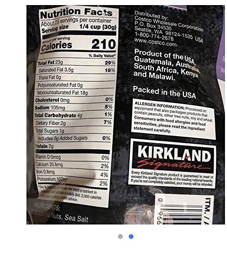 Kirkland Signatures Dry Roasted Macadamia Nuts with Sea Salt 24 Oz. (3 Pack) en_US