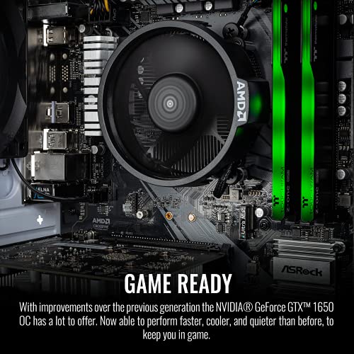 Thermaltake Glacier 150 Gaming PC (AMD Ryzen 5 3600, GTX 1650 OC, 16GB RGB 3200Mhz DDR4 ToughRAM Z-ONE RGB Memory, 500GB SSD, WiFi, Win 10 Home) Gaming Desktop Computer S1WT-B450-G15-LCS