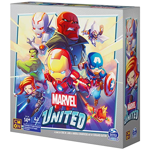 Marvel United, Award-Winning Superhero Cooperative Multiplayer Strategy Card Game Captain America Hulk, for Adults, Families and Kids Ages 14 and up
