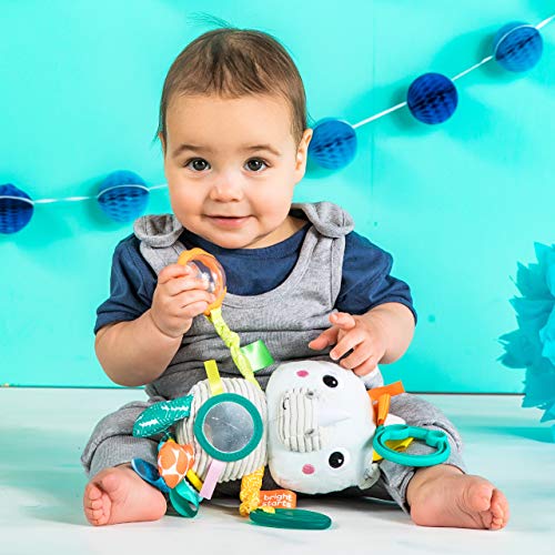 Bright Starts Playful Pals Activity Take-Along Toy, Rhino, Newborn +