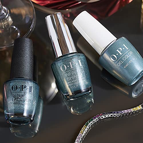 OPI Nail Lacquer, Ready, Fête, Go, Blue Nail Polish, Holiday'21 Celebration Collection, 0.5 fl. oz.