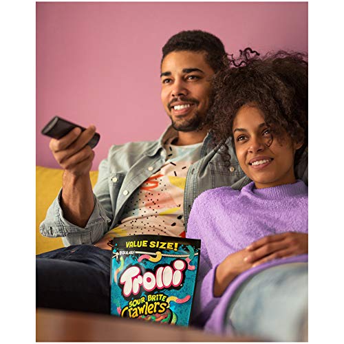 Trolli Sour Brite Crawlers, Sour Gummy Worms, 28.8 Ounce Resealable Bag, Mother's Day Gift