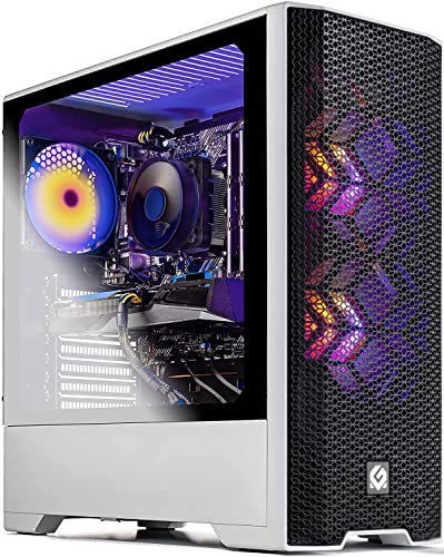 Skytech Blaze 3.0 Gaming PC Desktop – Intel Core i5 10400F 2.9 GHz, RTX 3060 Ti, 1TB NVME Gen4 SSD, 16G DDR4 3200, 600W Gold PSU, AC Wi-Fi, Windows 10 Home 64-bit