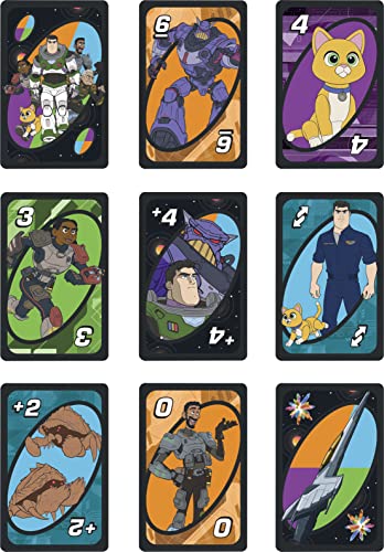 Mattel Lightyear Toys Card Game, Travel Game with Movie-Themed Deck in Collectible Tin for 2-10 Players