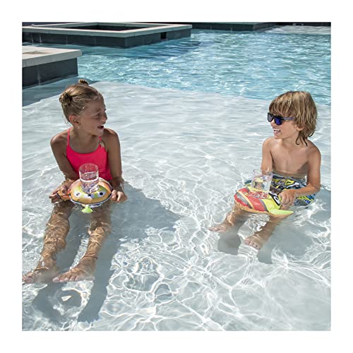 SwimWays Disney Pixar Inflatable Floating Pool Drink Holders, Toy Story Alien Mash-Up (6 Pack)