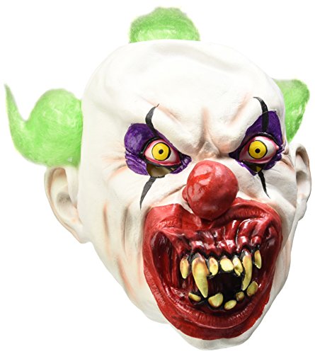 Smiffys mens Sinister Clown Costume Mask, White, One Size US