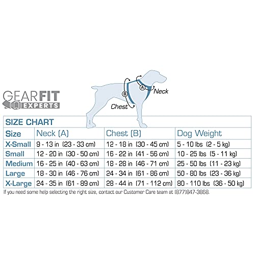 Kurgo Dog Harness for Medium, and Small Active Dogs, Pet Hiking Harness for Running and Walking, Everyday Harnesses for Pets, Reflective, Journey Air (Black, Large)