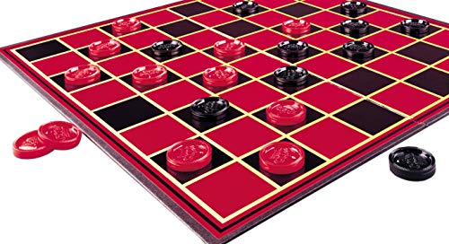 Pressman Checkers -- Classic Game With Folding Board and Interlocking Checkers ,5'