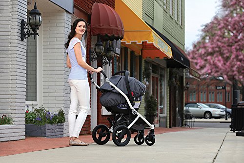 Britax B-Covered All-Weather Infant Car Seat Cover - UPF 50 - Waterproof - Ventilated Mesh Window for Insect Protection , 16x17x25 Inch (Pack of 1)