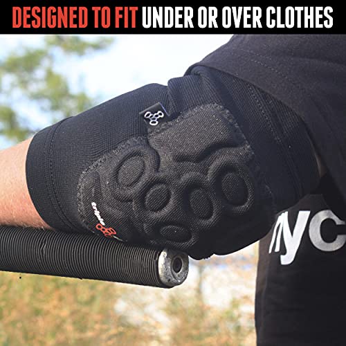 Triple 8 Covert Elbow Pads, Black, Large (62108)