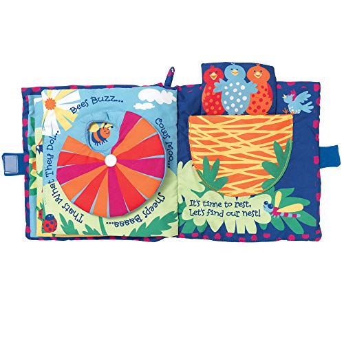 Manhattan Toy Soft Activity Book with Tethered Toy, Sunny Day 20'x24'