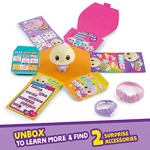 My Squishy Little Dumplings – Interactive Doll Collectible With Accessories – Doe (Purple)