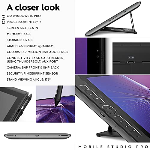 Wacom Mobile Studio Pro 16' Windows 10, Intel Core i7, 512GB SSD: Second Generation