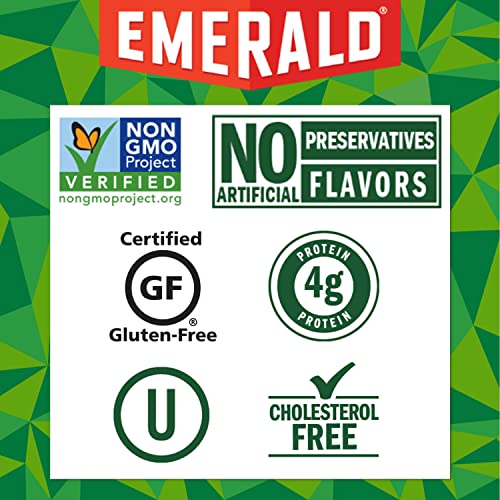 Emerald Nuts, Dry Roasted Almonds 100 Calorie Packs, 0.63 Ounce, 7 Count (Pack of 12)