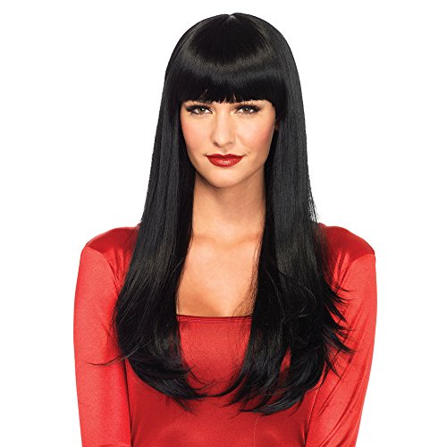 Leg Avenue Women's Long Wig, Black, One Size