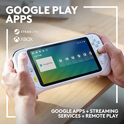 Logitech G Cloud Handheld Portable Gaming Console with Long-Battery Life, 1080P 7-Inch Touchscreen, Lightweight Design, Xbox Cloud Gaming, NVIDIA GeForce NOW, Google Play