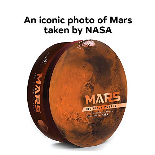 Chronicle Books Mars 100 Piece Puzzle: Featuring Photography from The Archives of NASA (Shaped Space Puzzle, Photography Puzzles, NASA Puzzle, Solar System Puzzle)