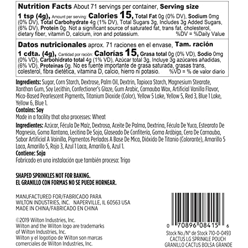 Wilton Cactus and Llama Sprinkles Mix, 10 oz.