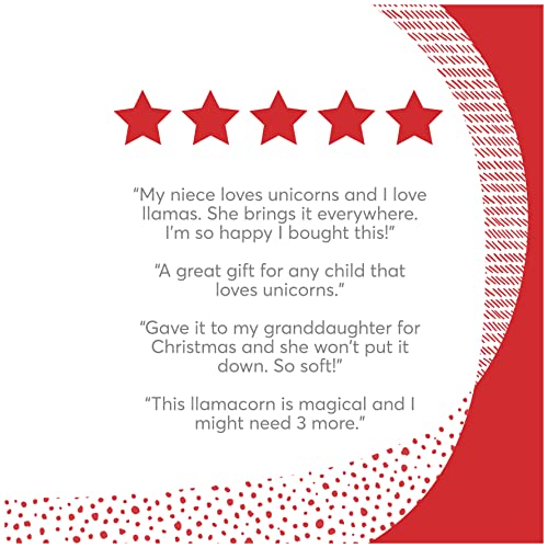 GUND Cotton Candy Llamacorn Plush Toy, Unicorn Stuffed Animal for Ages 1 and Up, Blue/Rainbow, 11”