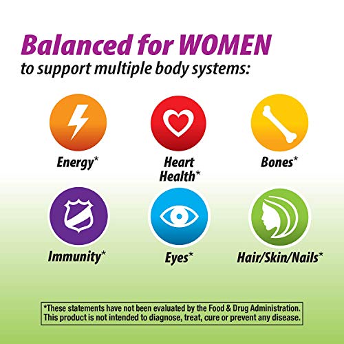 Nature's Way Alive! Garden Goodness Multivitamin for Women, 1 Serving Veggies and Fruits**, with Organic Kale, High Potency B-Vitamins, 60 Tablets