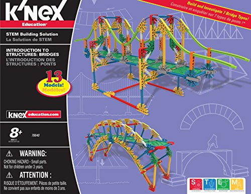 K’NEX Education – Intro to Structures: Bridges Set – 207 Pieces – For Grades 3-5 Construction Education Toy