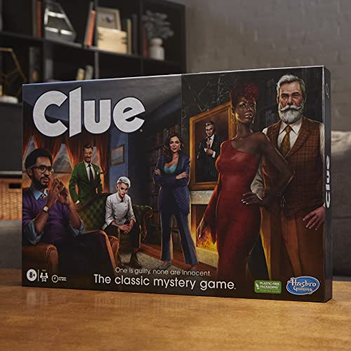 Clue Board Game for Kids Ages 8 and Up, Reimagined Clue Game for 2-6 Players, Mystery Games, Detective Games, Family Games for Kids and Adults