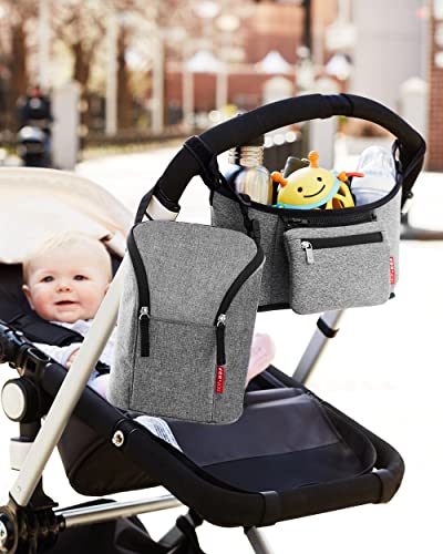 Skip Hop Universal Stroller Organizer, Grab and Go, Heather Grey