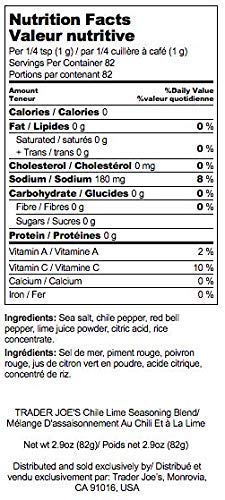 Trader Joe's Seasonings Bundle - Everything But The Bagel Sesame and Chile Lime Seasoning Blends (1 of each)