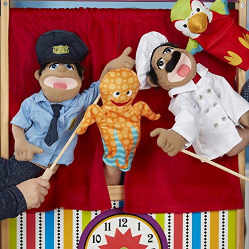 Melissa and Doug Chef Puppet (Al Dente) with Detachable Wooden Rod - Pretend Play Chef Puppet Chef Pepe