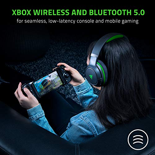 Razer Kaira Pro Wireless Gaming Headset for Xbox Series X|S, Xbox One: Triforce Titanium 50mm Drivers - Supercardioid Mic - Dedicated Mobile Mic - EQ Pairing - Xbox Wireless and Bluetooth 5.0 - Black