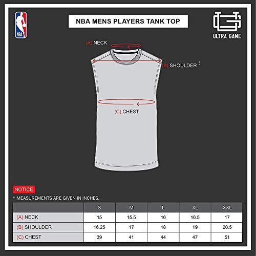 Ultra Game NBA Brooklyn Nets - Kyrie Irving Mens Active Tank Top, Team Color, Large