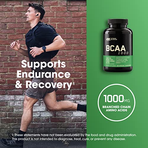 Optimum Nutrition Instantized BCAA Capsules, Keto Friendly Branched Chain Essential Amino Acids, 1000mg, 60 Count (Packaging May Vary)
