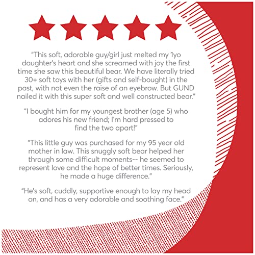 GUND Philbin Classic Teddy Bear, Premium Stuffed Animal for Ages 1 and Up, Beige, 18”