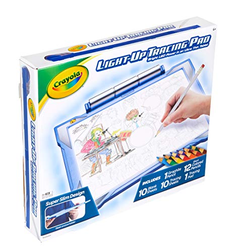 Crayola Light Up Tracing Pad - Blue, Drawing Projector for Kids, Kids Toys, Tracing Light Box, Gift for Boys and Girls, Ages 6+