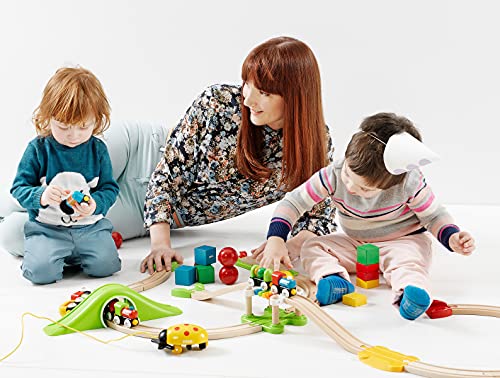 BRIO My First Railway – 33727 Beginner Pack | Wooden Toy Train Set for Kids Age 18 Months and Up