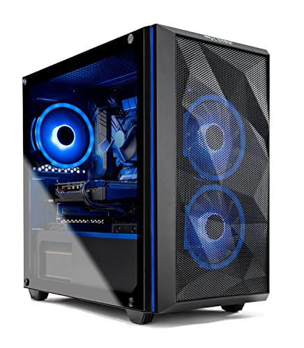 Skytech Chronos Mini Gaming PC Desktop – Intel Core-i5 10400F 2.9GHz, GTX 1660 Ti, 500GB SSD, 16G DDR4 3000, AC Wi-Fi, Windows 10 Home 64-bit