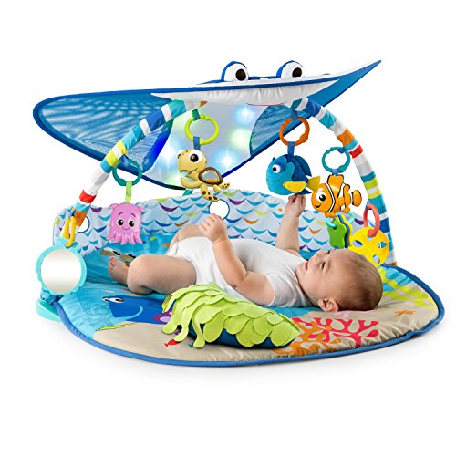 Bright Starts Disney Baby Finding Nemo Mr. Ray Ocean Lights and Music Gym, Ages Newborn +