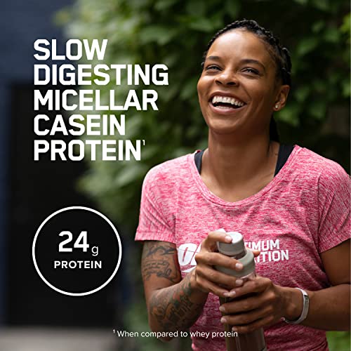 Optimum Nutrition Gold Standard 100% Micellar Casein Protein Powder, Slow Digesting, Helps Keep You Full, Overnight Muscle Recovery, Cookies and Cream, 1.81 Pound (Packaging May Vary)